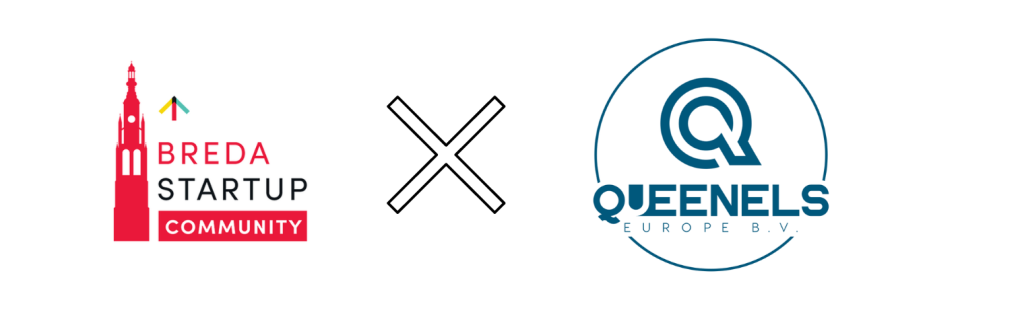 Queenels staat bij Breda Startup op de expovloer