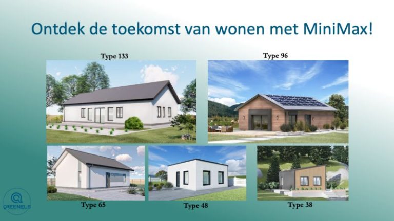 Onze nieuwe Minimax prefab huizen lijn